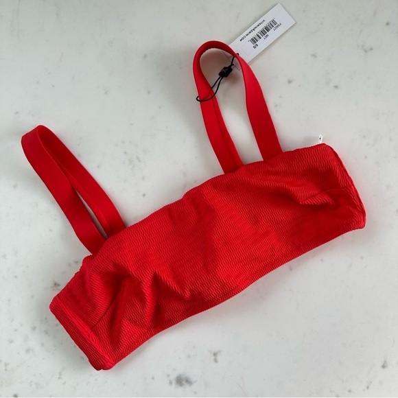 NWT Vitamin A Nico Bikini Top in Red - Picture 1 of 7